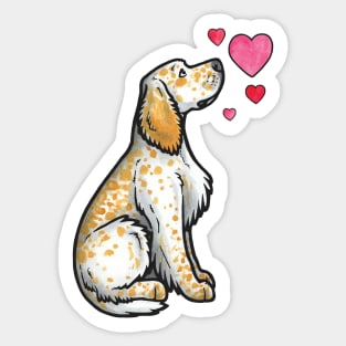 English Setter love Sticker